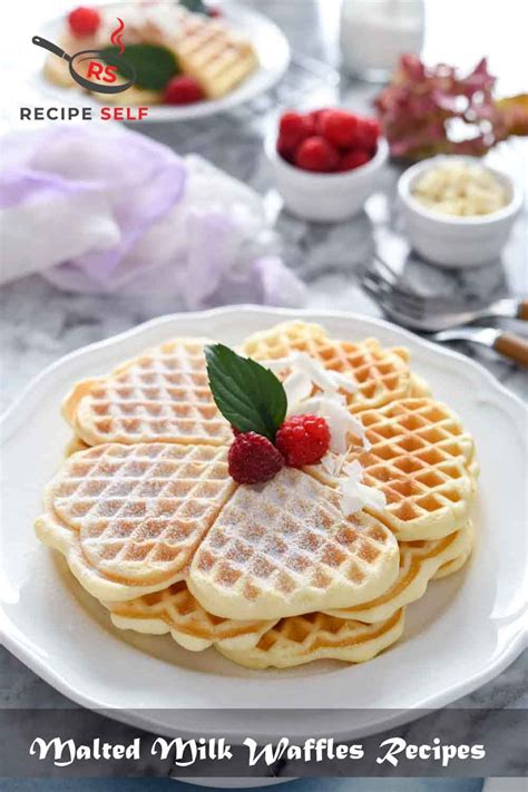 waffles with malted milk powder.